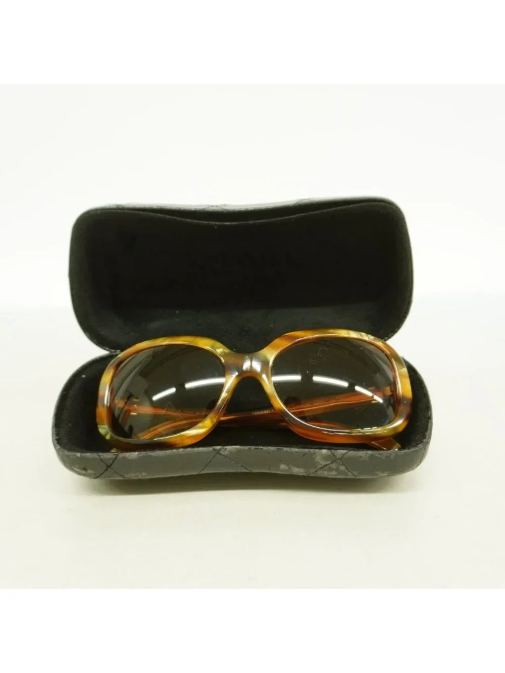 Chanel Sunglasses Acetate Brown Silver Eyewear